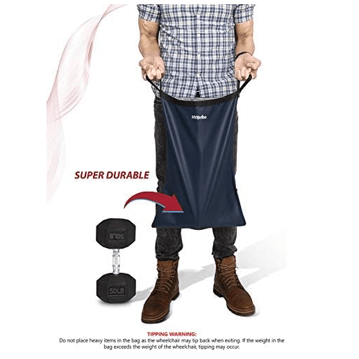 Wheelchair Footrest/Leg Rest Storage Bag