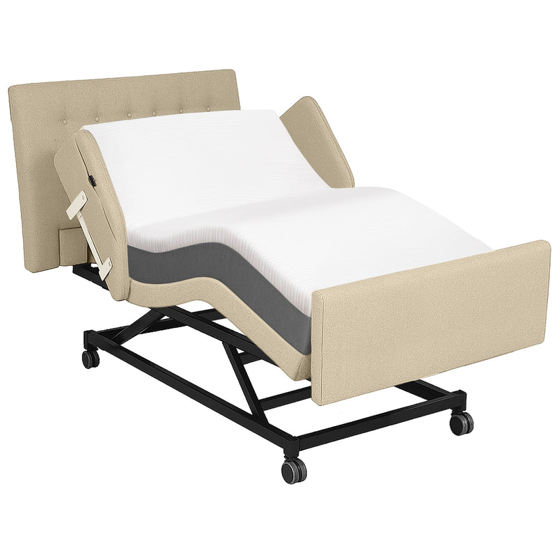 Home Style Electric Hospital Bed with 8” Gel Memory Foam Mattress