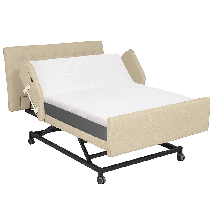 Home Style Electric Hospital Bed with 8” Gel Memory Foam Mattress