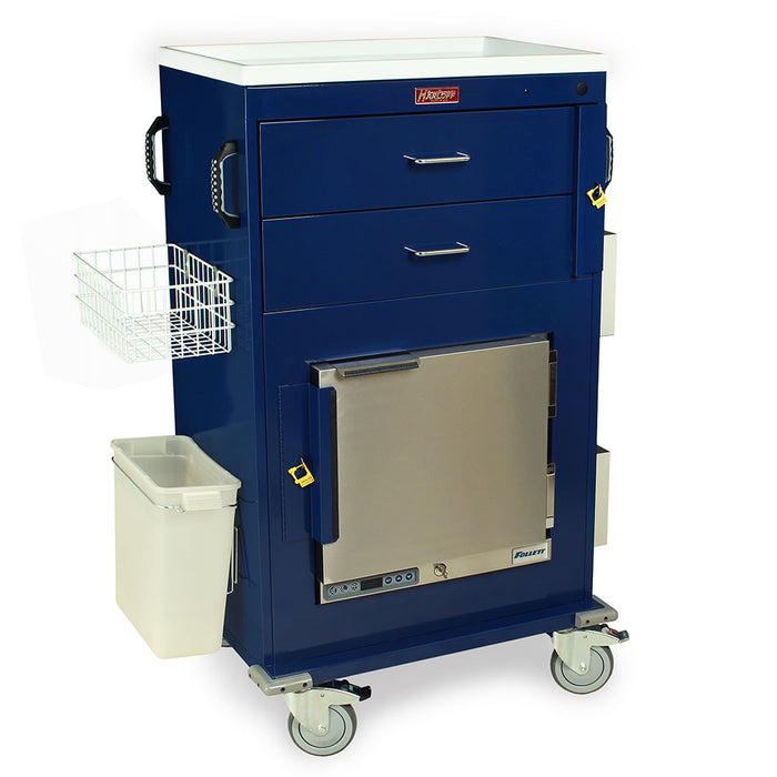 Malignant Hyperthermia Cart with Refrigerator 2 Drawers & Breakaway Lock