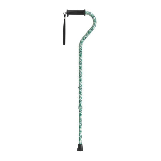 Adjustable Height Offset Handle Cane with Gel Hand Grip