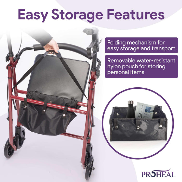 Aluminum Rollator - ProHeal-Products