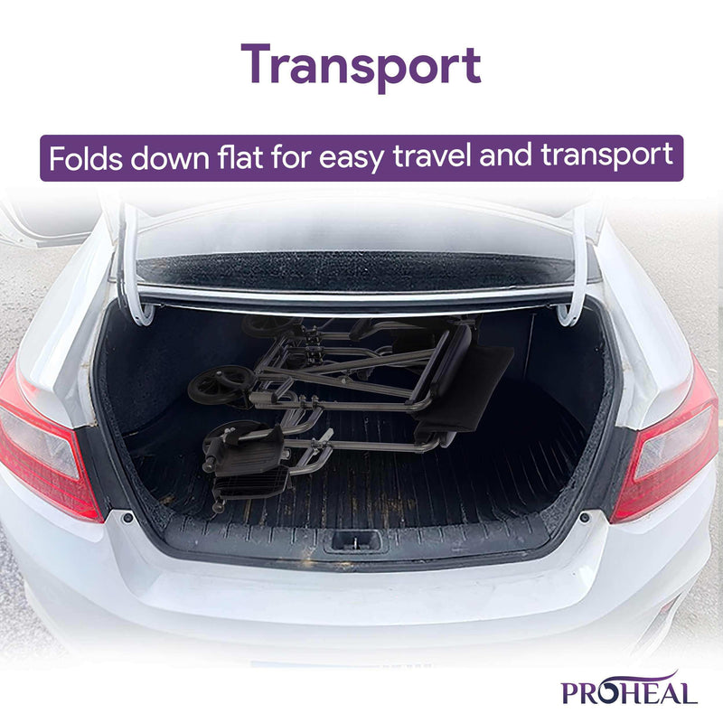 Astra Transport Chair 250lb Wt-Cap - 19" - ProHeal