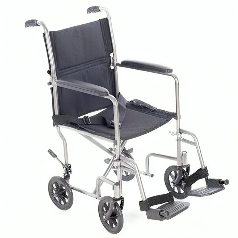 Transport Wheelchair With Nylon Seat