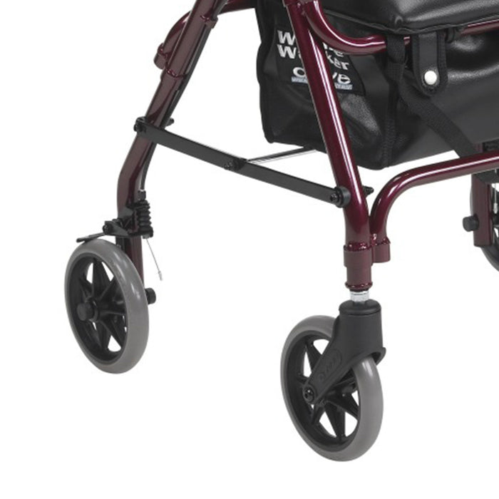 Junior Rollator Rolling Walker with Padded Seat