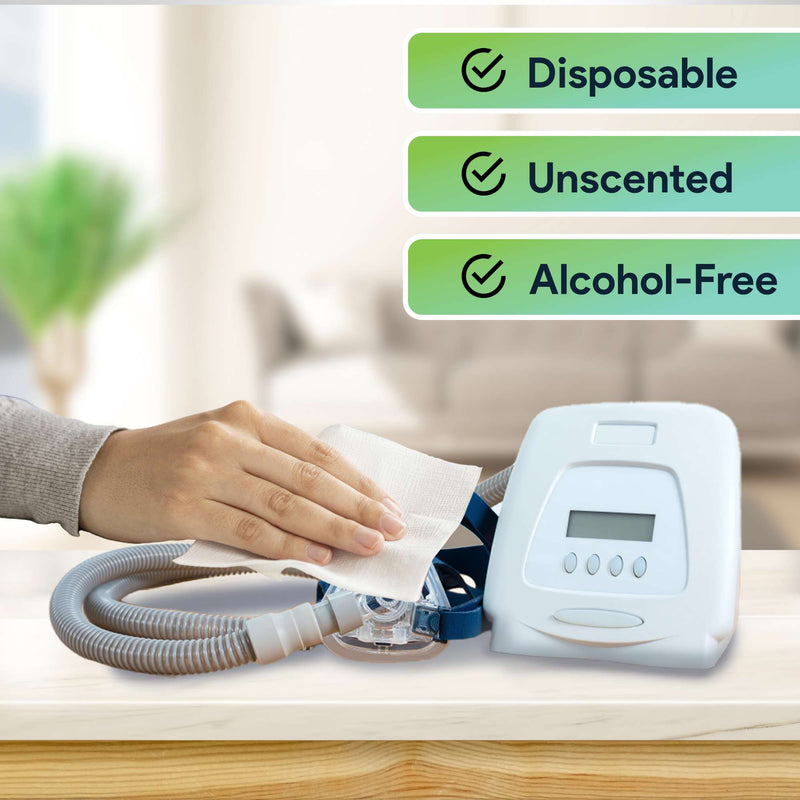 FifthPulse CPAP Mask Wipes - Disposable and Unscented CPAP Wipes