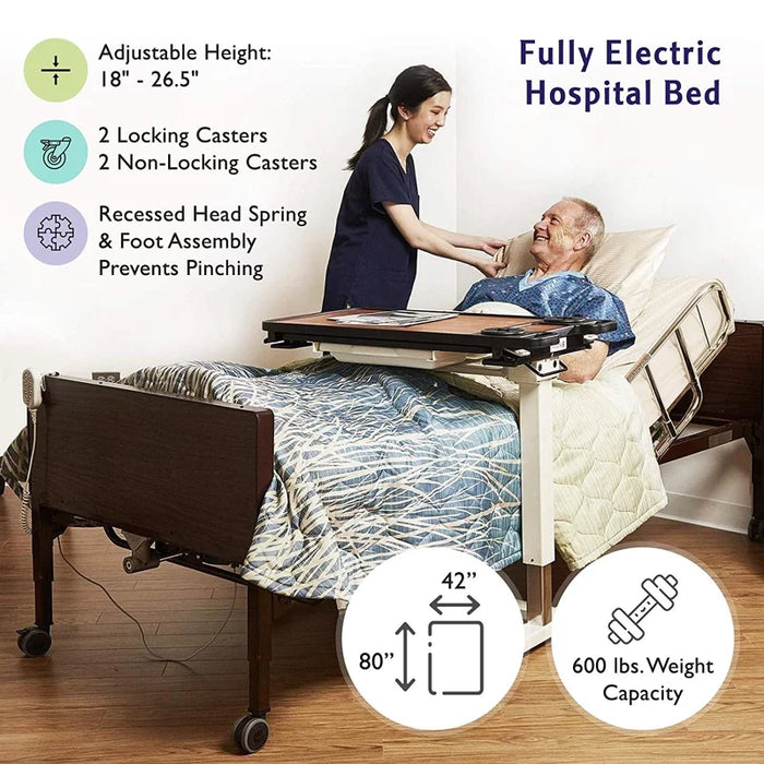 Bariatric Hospital Bed Full Electric  with T-Rails - ProHeal-Products