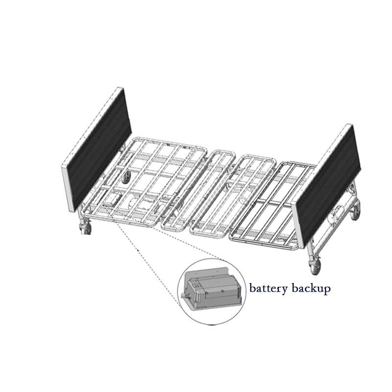 Backup Battery with Assembling Base for Electric Bariatric Bed BAB424854