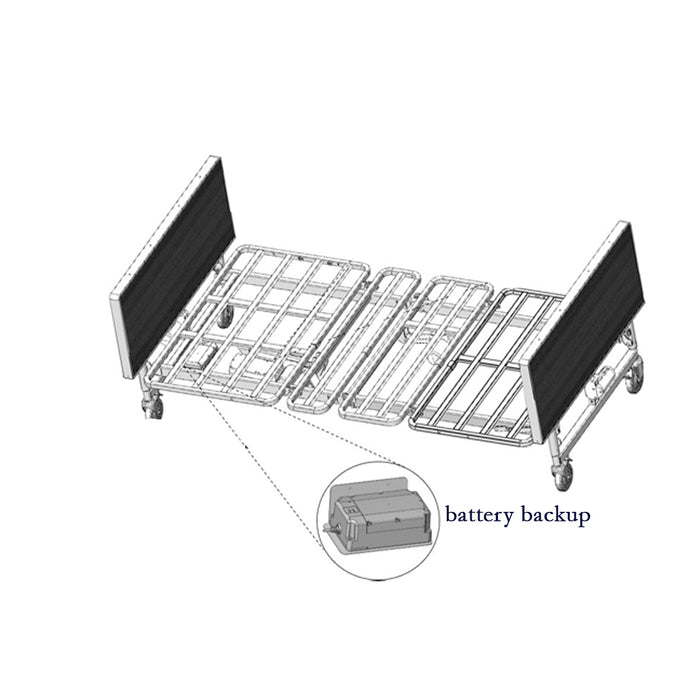 Backup Battery with Assembling Base for Electric Bariatric Bed BAB424854