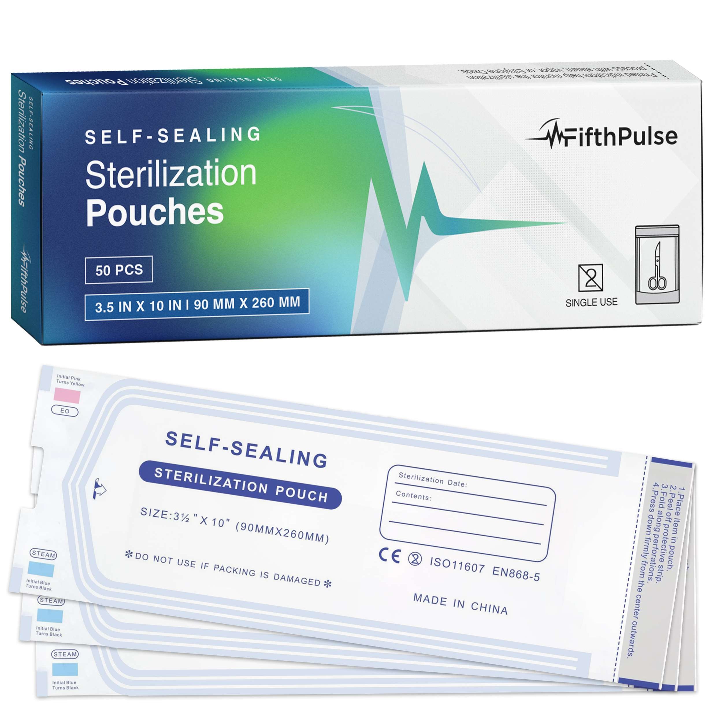 Self Seal Sterilization Pouches Disposable Sterilizer Bags — ProHeal ...