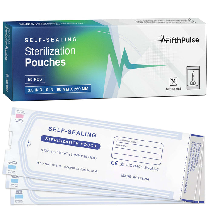 Self Seal Sterilization Pouches Disposable Sterilizer Bags