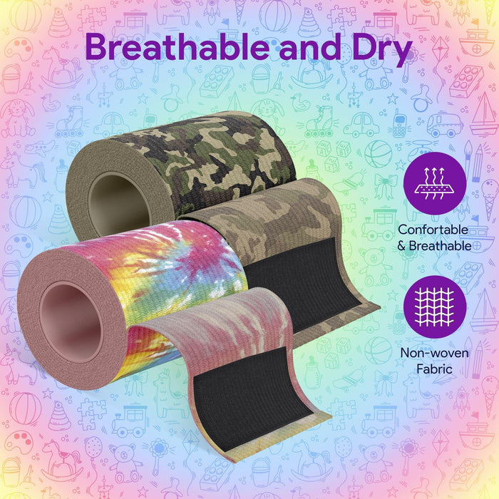 Camo & Tie Dye Compression Bandage Wrap For Wounds - 2 Pack - ProHeal-Products