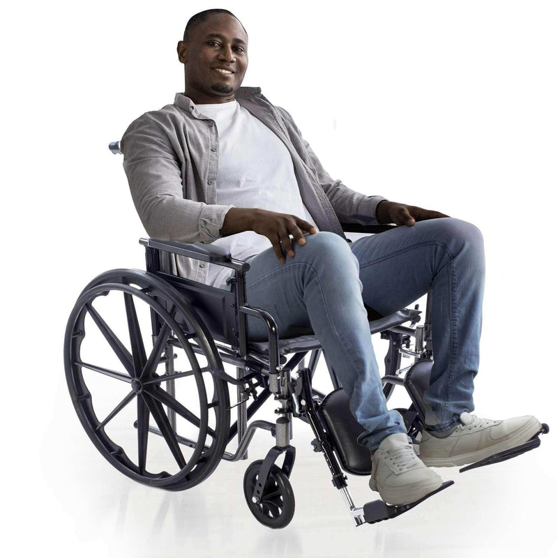 K2 Wheelchair with Anti-Tippers, Seatbelt and Cushion