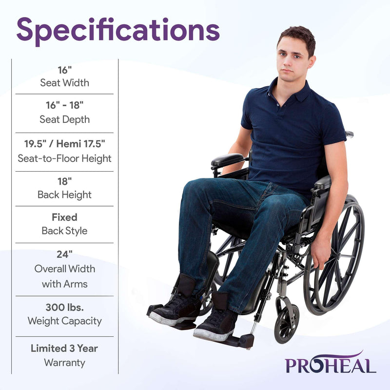 Chariot III K3 Series Wheelchair with Advanced Elevating Legrests for Enhanced Comfort - ProHeal-Products