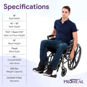 Chariot III K3 Series Wheelchair with Advanced Elevating Legrests for Enhanced Comfort - ProHeal-Products