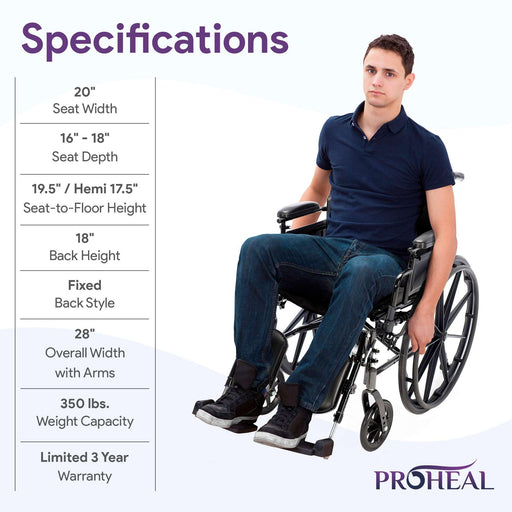 Chariot III K3 Series Wheelchair with Advanced Elevating Legrests for Enhanced Comfort - ProHeal-Products
