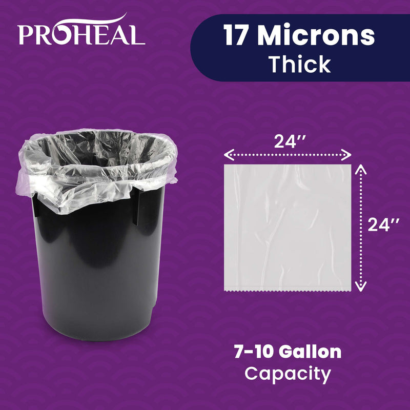 Small-Medium Trash Liners - 7-10 Gallon, 100 Count - 17 Micron