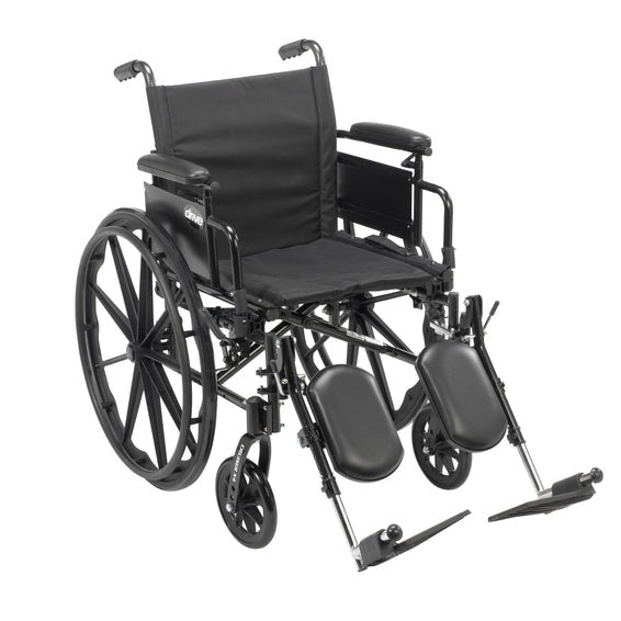 Cruiser X4 Lightweight Dual Axle Wheelchair with Adjustable Detachable Arms