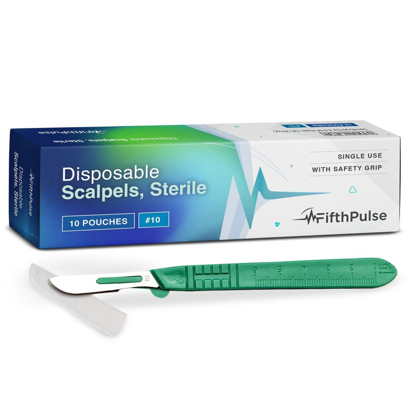 Disposable Surgical Scalpel Knife - 10 Individual Sterile Scalpel Blades - ProHeal-Products