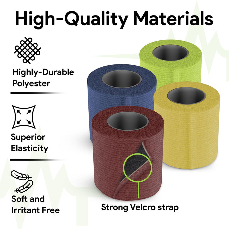 Elastic Compression Bandage Medical Wrap - 4 Pack - ProHeal-Products