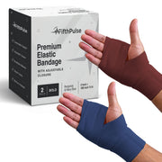 Elastic Compression Bandage Medical Wrap - Burgundy and Navy - ProHeal-Products