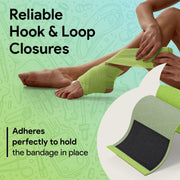 Elastic Compression Bandage Medical Wrap - Yellow and Green - ProHeal-Products