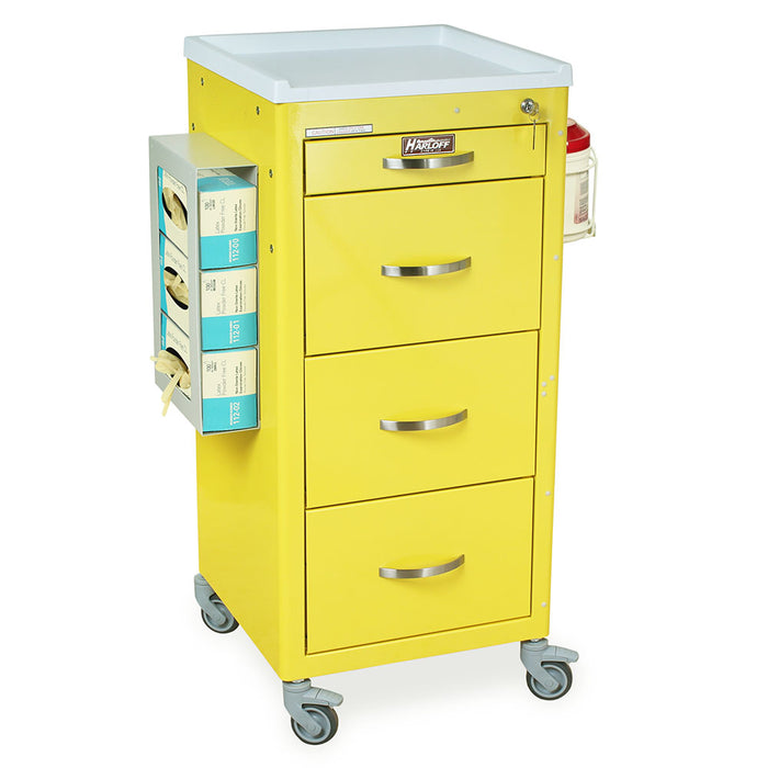 M-Series Tall PPE Isolation Cart with Four Drawers & Key Lock