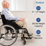 Foam Wedge Wheelchair Cushion with Pommel - ProHeal-Products