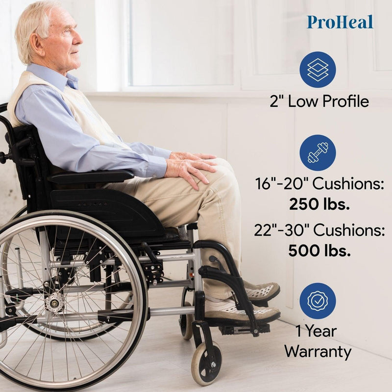 Foam Wheelchair Cushion w/ Coccyx Cutout - ProHeal-Products