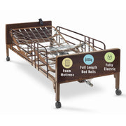 Full Electric Hospital Bed w/ Mattress & Rail Options Medacure