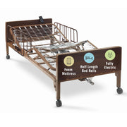Full Electric Hospital Bed w/ Mattress & Rail Options Medacure