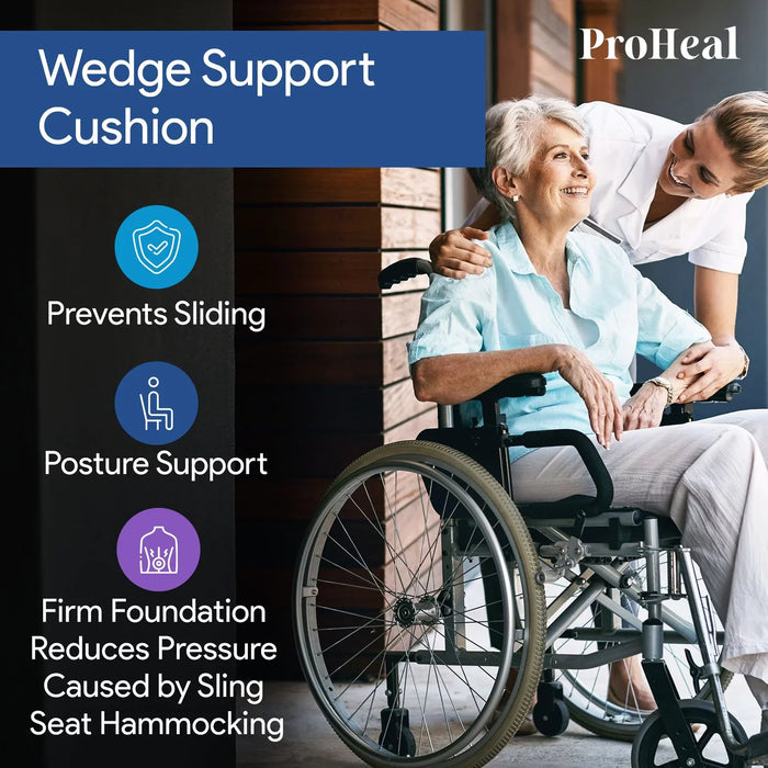Gel Wedge & Pommel Wheelchair Cushion - ProHeal-Products