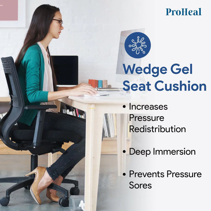 Gel Wedge & Pommel Wheelchair Cushion - ProHeal-Products