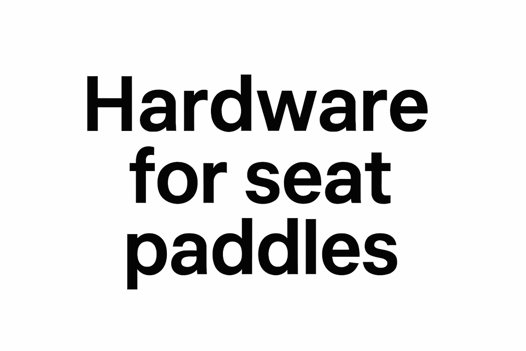 Hardware for seat paddles