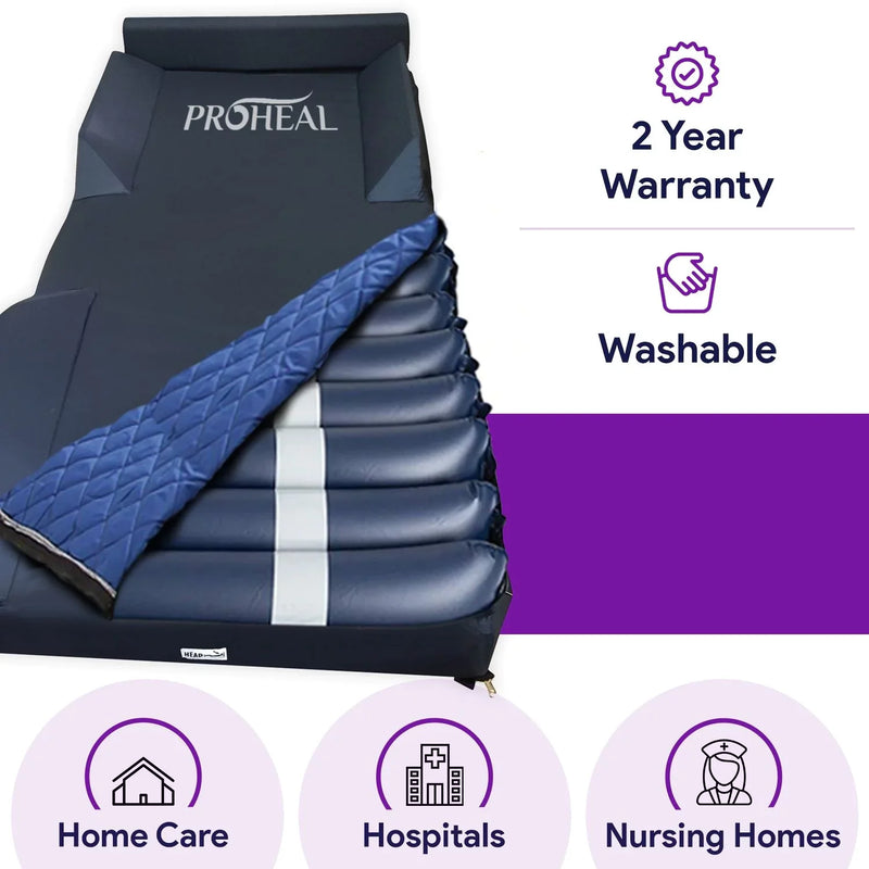 Hospital Bed Cover With Defined Bed Rail For Air Mattress - ProHeal-Products