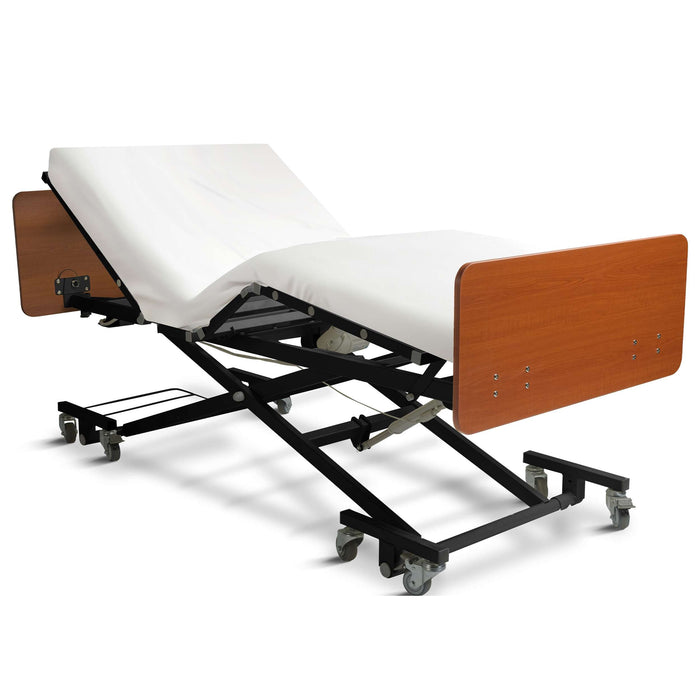 Ultra Low Electric Hospital Bed with Qbar Rails