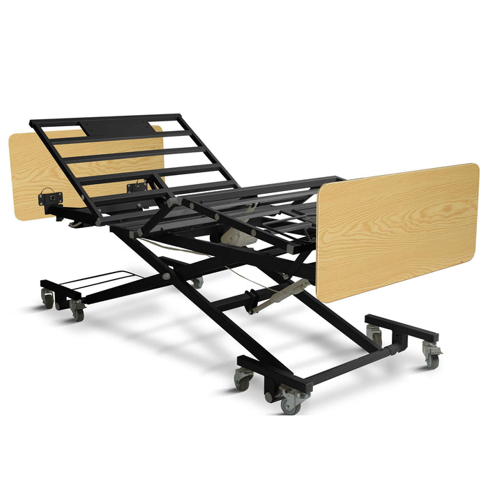 Ultra Low Electric Hospital Bed with Qbar Rails