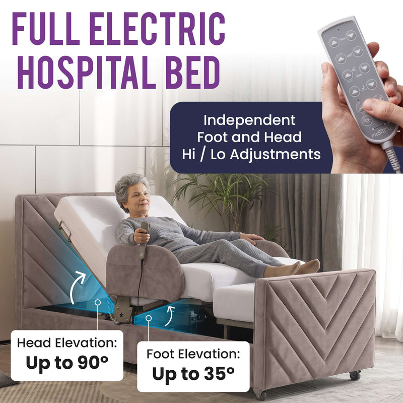 Rotating Hospital Bed, Full Electric Sit To Stand Lift Medical Bed