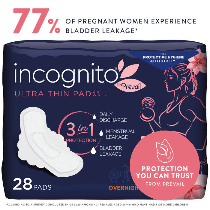 Incognito by Prevail Ultra Thin with Wings - Overnight - ProHeal-Products