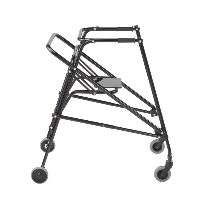 Nimbo 2G Lightweight Posterior Walker with Seat, Extra Large, Emperor Black