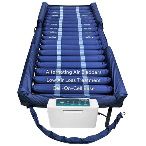 Low Air Loss Alternating Pressure Mattress, Air Rails, Cell-On-Cell -36x80x8/11" ProHeal