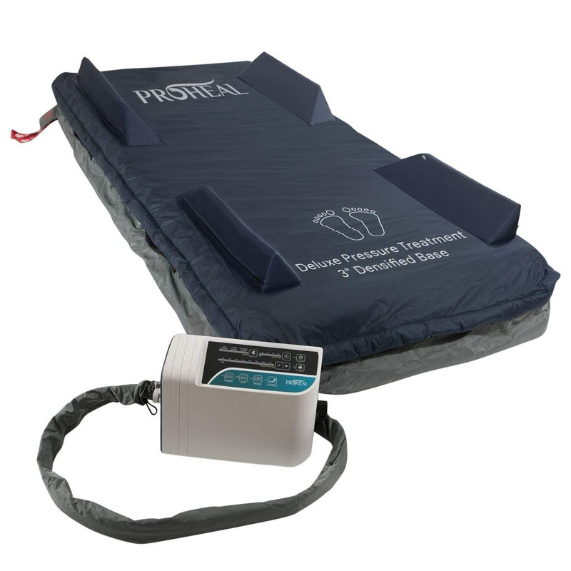 Low Air Loss Alternating Pressure Mattress and Rails, 3" Fiber Base -36x80x8/11" ProHeal