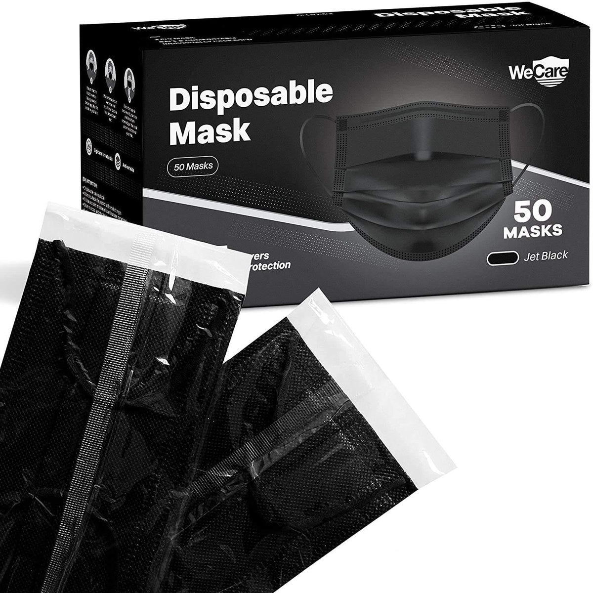WeCare Masks 50 Box - Black — ProHeal-Products