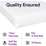 Mattress Protector Water Resistant - 12 Pieces - ProHeal-Products