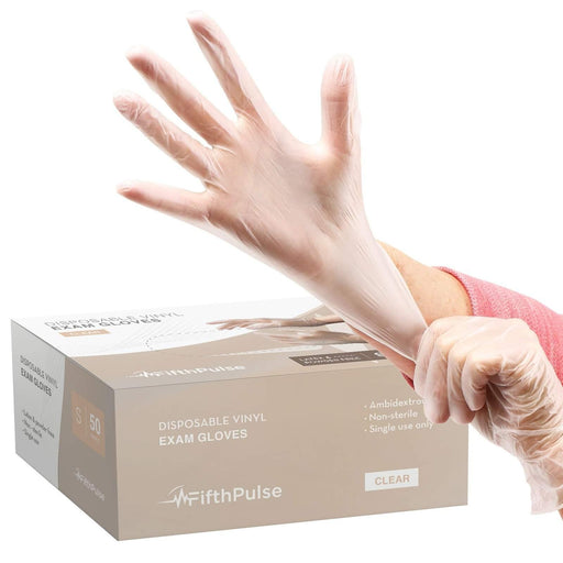 Medical Grade Vinyl Gloves - Clear FifthPulse