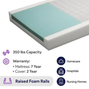 Memory Foam Hospital Bed Mattress - Multi-Tiered Bed Sore Prevention - ProHeal-Products