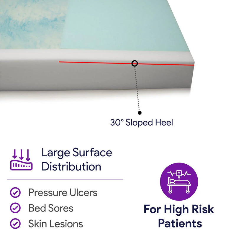 Memory Foam Hospital Mattress Pressure Redistribution, Gel Infused - ProHeal-Products