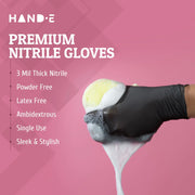 Nitrile Gloves - Black - ProHeal-Products