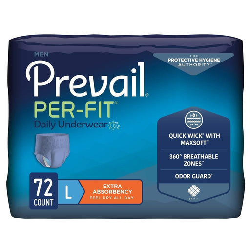 Prevail Dri-Fit Maximum Absorbency Incontinence Underwear for Men