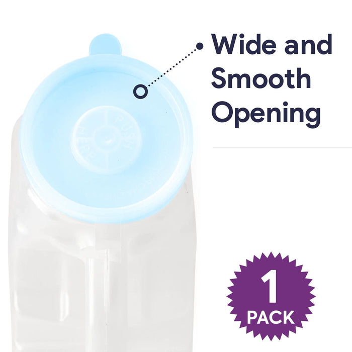  PerfectMed - Urinarios para hombres a prueba de derrames  (paquete de 2) – 32 oz/ 33.8 fl oz, Botella de orina portátil con tapa que  brilla en la oscuridad